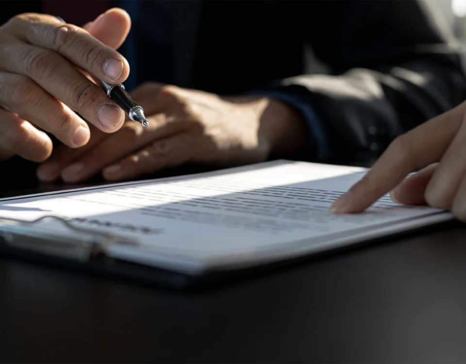 Insurance claim document used to record home fire damage for an insurance claim